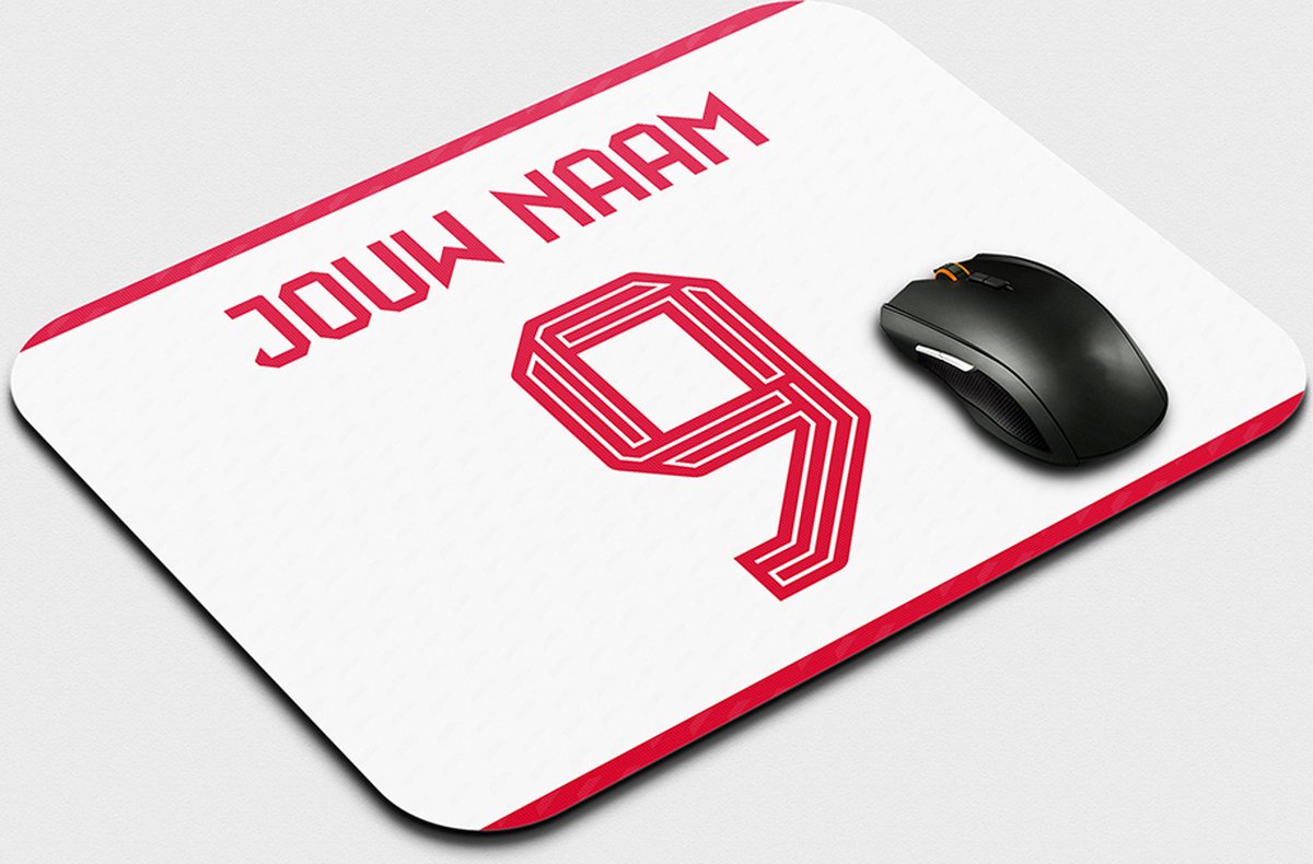 Muismat Bayern Munchen- Gepersonaliseerd Met Eigen Naam - Anti Slip - Voetbal Muismatten - Voetbal Cadeau - 22,5 cm x 19 cm
