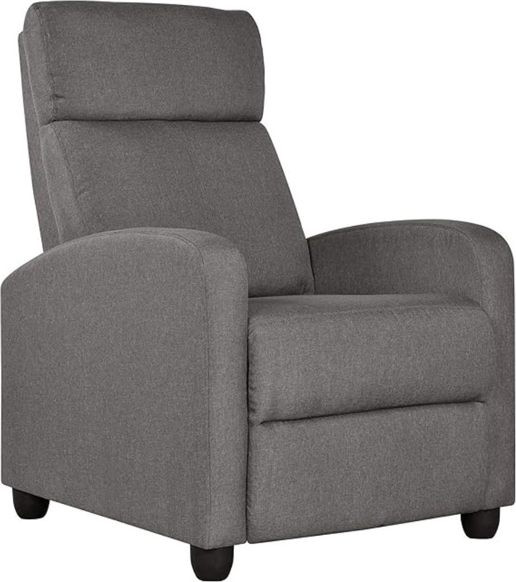 MKSS® Slaapfauteuil- Slaapstoel - Slaapbank 1 Persoons - Zetelbed - Logeerbed - Grijs