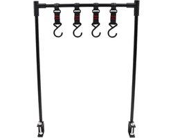Outdoor Camping Desktop Opslag Rack Hanger Opvouwbare BBQ Picnic Hangtafel Plank Afneembare Multifunctionele Tafelhouder Aluminium Hanger Plank Lamp Ondersteuning met Haken camping table