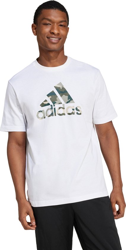 adidas Sportswear Camo Badge of Sport Graphic T shirt Heren Wit 2XL bol