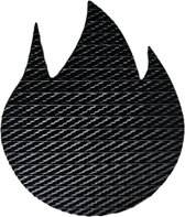 Bendl UPCYCLED | onderzetter - Brandweer brandslang - FIREHOSE FLAME - black