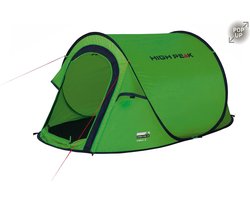 High Peak Vision 2 Pop Up Tent - 2 persoons - getapete naden - muggengaas