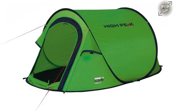 High Peak Vision 2 Pop Up Tent - Groen - 2 Persoons