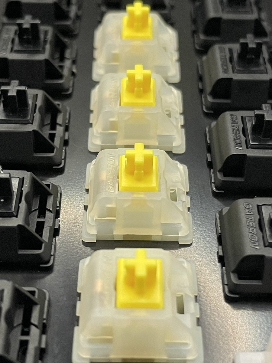 Gateron Milky Pro V2 Yellow Mechanische Switches - Linear - 30 stuks thumbnail 5