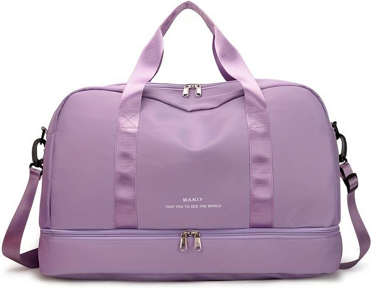 Sac De Sport IBLUELOVER Mixte - Idéal Salle De Sport, Piscine, Weekend, Voyage - Avec Compartiment à Chaussures Et Partie Humide Séparée
