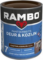 Rambo Teinture blindée pour portes et cadres, brun châtaignier opaque brillant 1114 - 2,25 L -