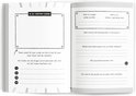Open vriendenboek met pagina's 'In de toekomst kijken' en vragen over het leven en vrienden.