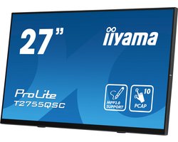 iiyama ProLite T2755QSC-B1 - 27 Inch - IPS - QHD - 10 punts touch