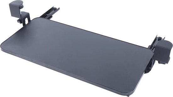 Muis Toetsenbord Lade Beugel Aan De Muur Gemonteerde Toetsenbord Hanger Verstelbare Telescopische Ergonomische Computer Toetsenbord Lade En Muis Platform (Zilver 45X17Cm