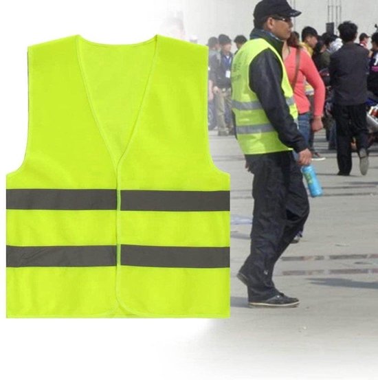 Doodadeals® - 2x Gilet de sécurité pour Adultes - Gilet de sécurité - Voiture - Gilets jaunes