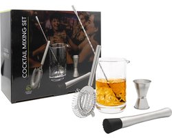 Leopold Vienna - Cocktail set 5-delig (mixglas, barlepel, st