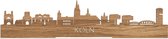 Standing Skyline Köln Eikenhout - 40 cm - Woon decoratie om neer te zetten en om op te hangen - Meer steden beschikbaar - Cadeau voor hem - Cadeau voor haar - Jubileum - Verjaardag - Housewarming - Aandenken aan stad - WoodWideCities