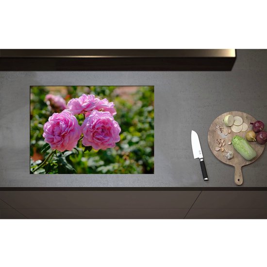 Muismat Bloemetjes Roze - Inductie Beschermer