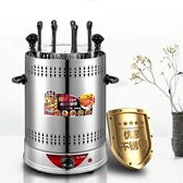 Wise® Elektrische 10 Vorken Home Rookloze Bbq - Automatische Roterende Barbecue Spies - Gegrilde Kebab Machine.