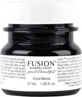 Fusion Mineral paint - Meubelverf - Zwart - Acrylverf -Coal Black - 37 ml