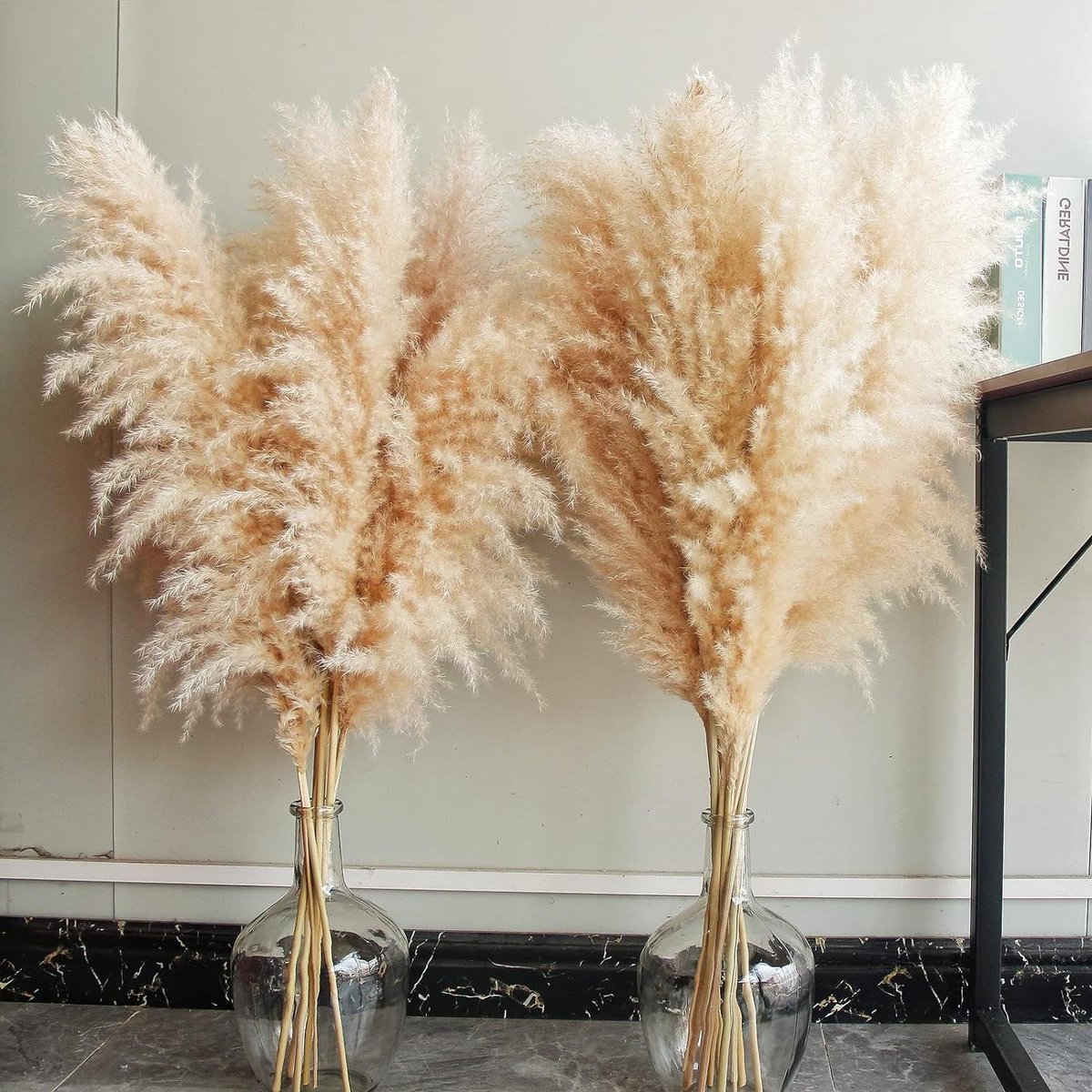 40-inch Natuurlijke Pampasgrasdecoratie van 10 stelen voor bruiloften feesten en thuisdecoratie droge bloemen