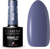 Claresa UV/LED Gellak Blauw #704 - 5ml. - Blauw - Glanzend - Gel nagellak