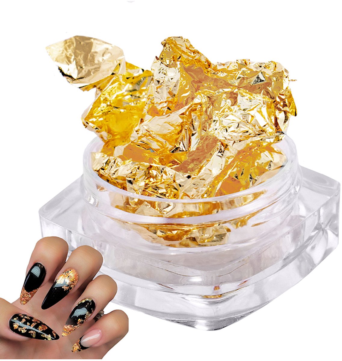 SUNONE Gold Flakes – Metallic Flakes Voor Nagel Decoratie