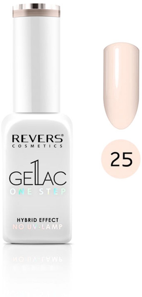 REVERS® Hybrid Gel Nagellak Zonder Lamp 10ml. #25 - Pastel, Nude - Glanzend - Nagellak - Gel nagellak