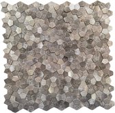 Zelfklevende steenstrip mozaïektegel – Mosaic grey (3D)