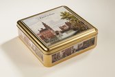 Munttoren luxe souvenir Holland blik met Belgische bonbons 295g