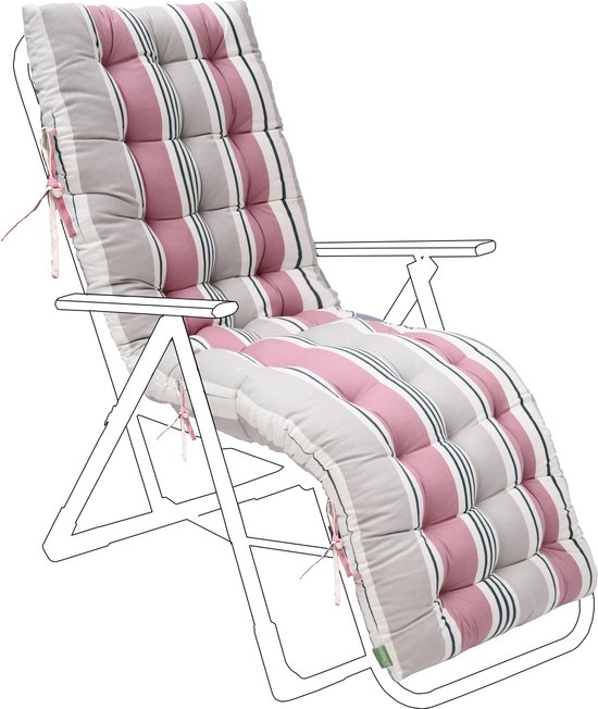 Soddyenergy Lounge stoel kussens, chaise lounge kussen patio stoel kussens outdoor matras tuin ligstoel fauteuil indoor veranda (rood