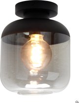 Chericoni Specchio Opaco Plafondlamp - 1 lichts - Ø21 cm - Zwart - IJzer, Metaal
