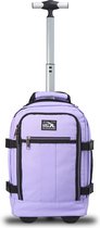 CabinMax Metz Hybrid Reistas – Handbagage 20L Ryanair – Rugzaktrolley – Rugzak - 40x25x20 cm – Compact Backpack – Lichtgewicht – Lavender