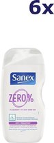 6x Sanex Douchegel - 500ml - zero% anti-pollution