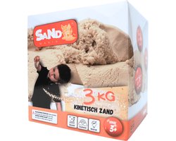 foto van Sand mania® - Kinetisch zand - 3 KG - Met coole roller - Magic sand - Speelzand - Magisch zand - Montessori speelgoed