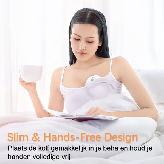 Trend Goods - Handsfree Borstkolf - Kolf - Elektrische Borstkolf - Borstvoeding - Draadloze Borstkolf - Bestuurbaar met App - Incl. Moedermelk bewaarzakjes, Reistas, Borstschildverkleiners - BPA vrij — afbeelding 3