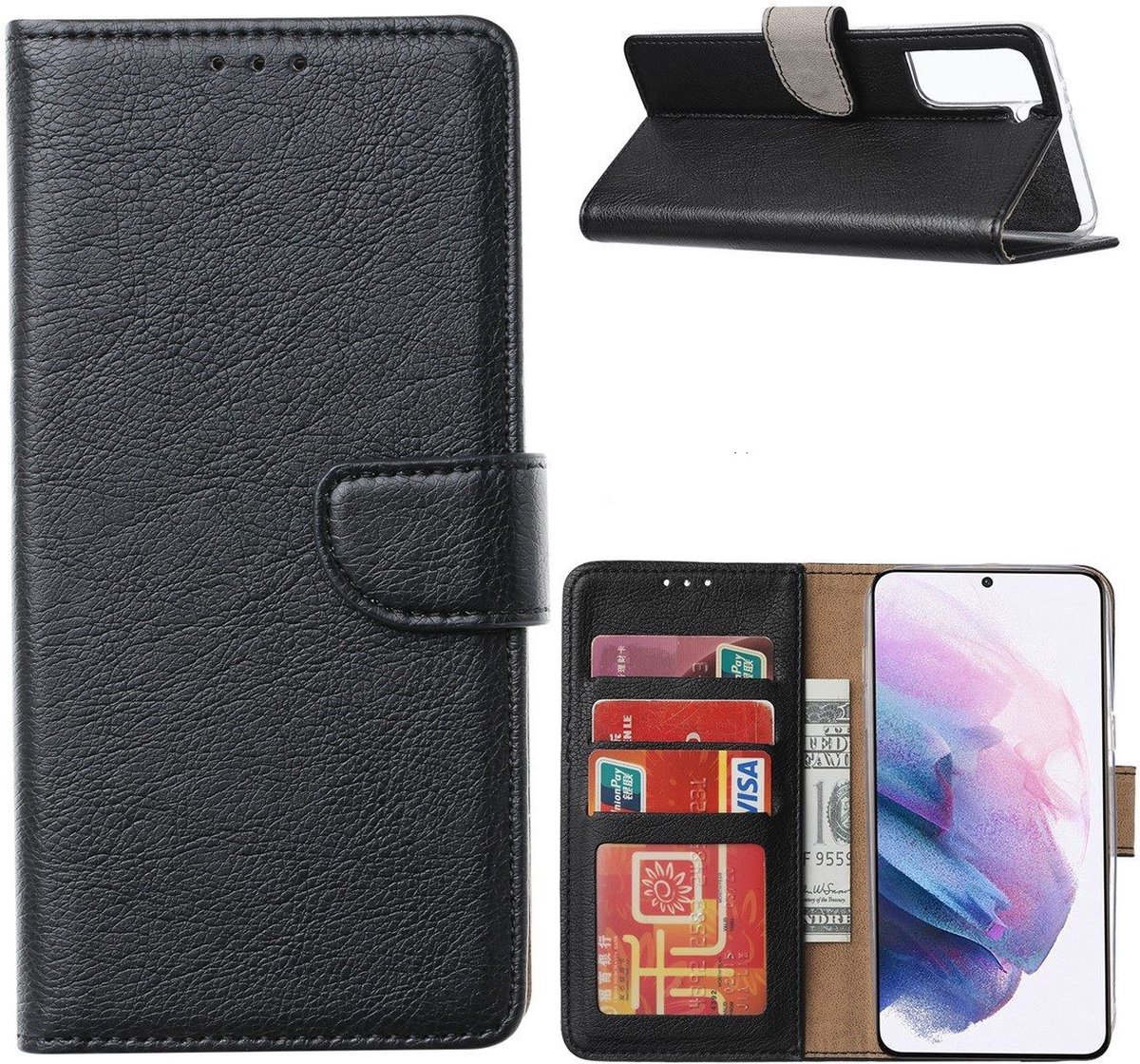 Cityhoesje – Geschikt voor Samsung S24-S25 – Bookcase incl. Pasjeshouder