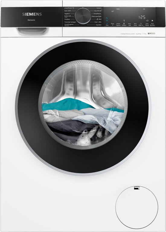 Siemens WG44G2FSNL - iQ500 - Wasmachine met stoom - 1400 rpm - Automatisch doseren - Energielabel A - Zeer stil - speedPack L: verkort wasprogramma's met varioSpeed