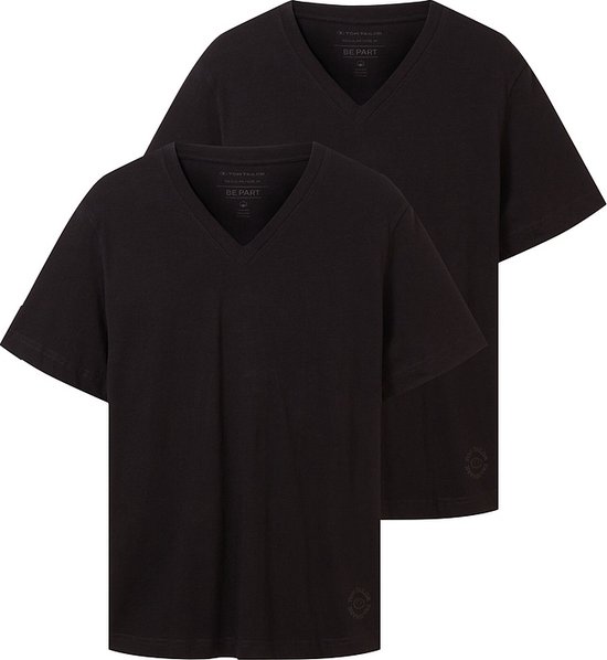 TOM TAILOR double pack v-neck tee Heren T-shirt - Maat XL