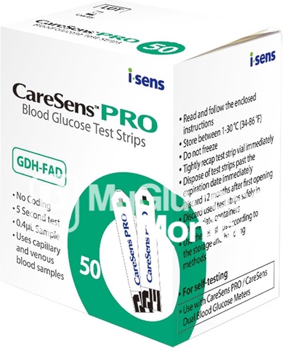 Goedkoopste CareSens Pro bloed glucosestrips