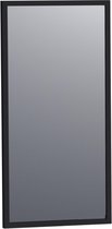 Saniclass Silhouette 40 spiegel 40x80cm rechthoek zwart aluminium
