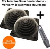 2x Interline Solar heater bol 5L - Pool Heater - Zwembadverwarming - Solarbol - Solar Zwembad Verwarming - Zwembad Verwarmen - Solar Verwaming Zwembad - 2 Stuks - Inclusief gratis Thermometer