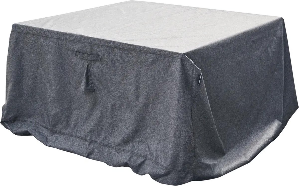Hesperide Tuinmeubel bescherm hoes Hambo - grijs - polyester - waterafstotend - 265 x 125 x 80 cm