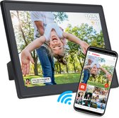 Denver Digitale Fotolijst 15.6 inch - XL - Full HD - Moederdag Cadeautje - Frameo App - Fotokader - WiFi - 16GB - IPS Touchscreen - PFF1515B