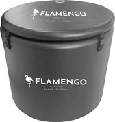 Flamengo® Ice Bath - Pro Edition | Ijsbad 450L - 90cm - Dompelbad -zitbad - opvouwbaar opblaasbaar bad - Bath bucket voor Wim Hof Methode - ZWART Incl. Tas