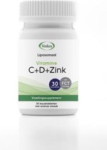 Vedax Liposomale vitamine C + D3 + zink 30 kauwtabletten