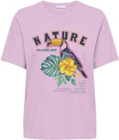 Only T-shirt Onlkaya Life S/s Birds Top Box Cs J 15339073 Pirouette/nature Dames Maat - M