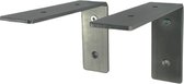 Maison DAM - Plankdragers L vorm - Wandsteunen - Voor plank 15/19cm - Staal met blanke coating - incl. bevestiging accessoires