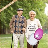 Alarmknop 4G-ROZE voor ouderen zonder abonnement inclusief oplaadstation - senioren alarm - paniekknop - valalarm - persoonsalarm