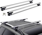 Vevor dakdragers universeel - Dakdragers - Voor bagage - Geschikt voor alle automerken - Antidiefstal - Vergrendelbaar - Lengte aanpasbaar - Draagt 90 kg - Grijs