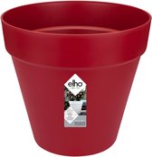Elho Loft Urban Rond 30 - Pot De Fleurs pour Extérieur - Ø 28.5 x H 26.0 cm - Rouge