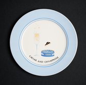 BLOGO Design Bone Collection HAPPY TABLE “CAVIAR” China Porselein Bord 20 cm