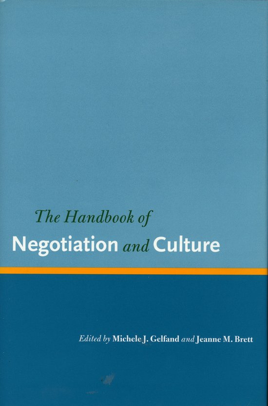 The Handbook of Negotiation and Culture - cover