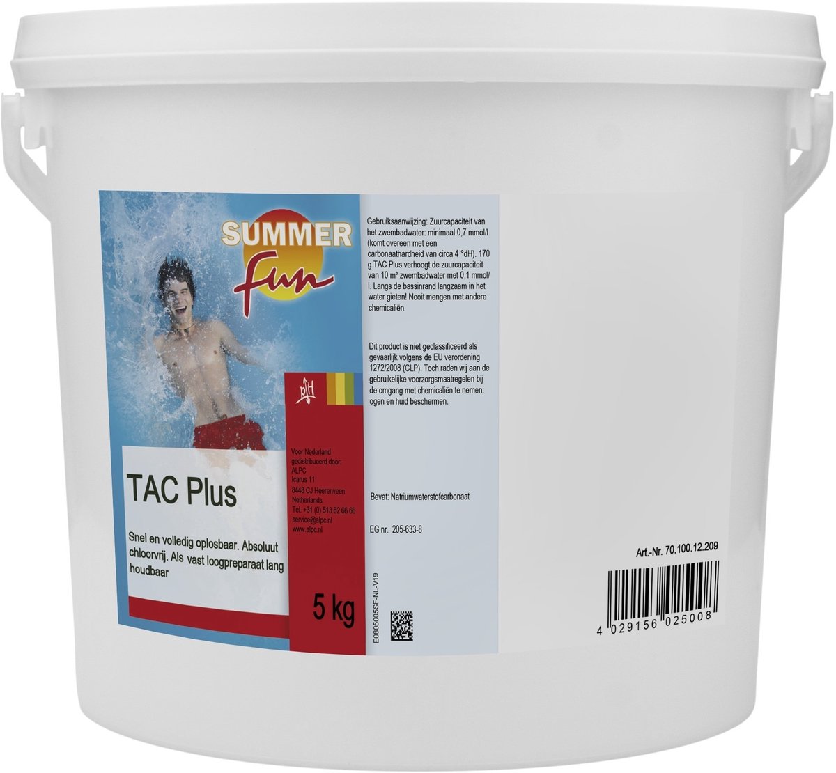 Summer Fun TAC plus 5 kg - Zwemabd - TA - Alkaliniteit - Plus