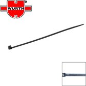 Würth kabelbinder 540 x 7.8 mm - Kunststof lip - Stevige grip - Zwart - 100 stuks